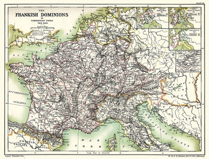 Picture of FRANKISH DOMINIONS CAROLINGIAN 768-900 FRANCE