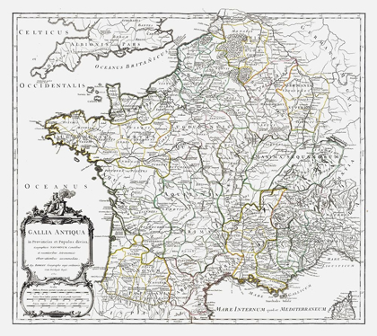 Picture of ANCIENT FRANCE - VAUGONDY 1757