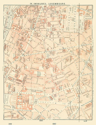 Picture of INVALIDES LUXEMBOURG PARIS FRANCE - BAEDEKER 1911