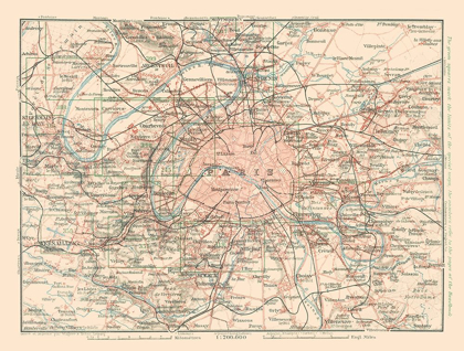 Picture of PARIS FRANCE - BAEDEKER 1911