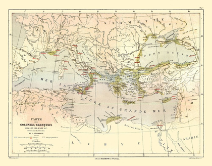 Picture of MIDDLE EAST GREEK COLONIES AROUND 500 B.C.