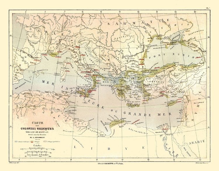 Picture of MIDDLE EAST GREEK COLONIES AROUND 500 B.C.