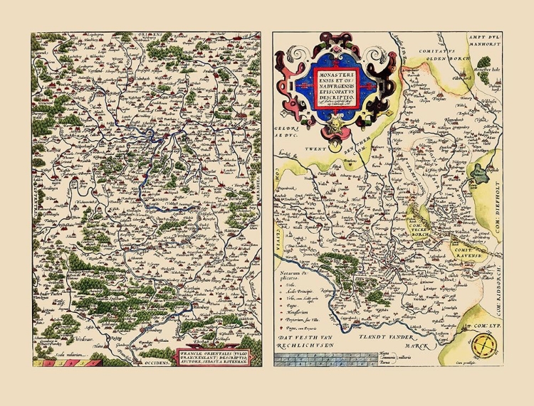 Picture of SCHLESWIG HOLSTEIN REGION GERMANY - ORTELIUS 1573