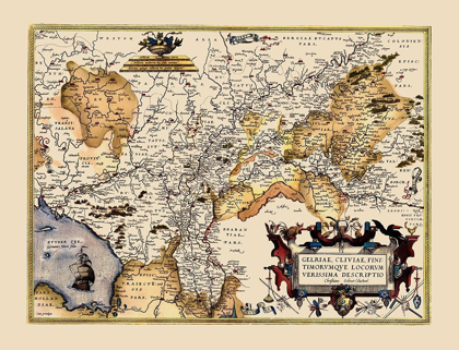Picture of GELDERLAND NETHERLANDS - ORTELIUS 1595