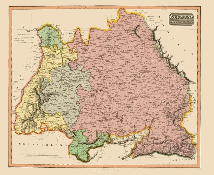 Picture of SOUTH OF THE MAYNE GERMANY - THOMSON 1816