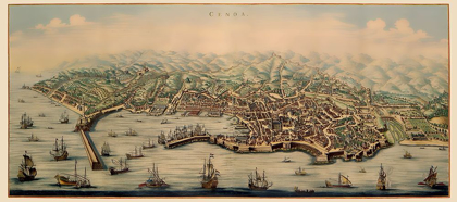 Picture of GENOA PANORAMIC ITALY - MORTIER 1704