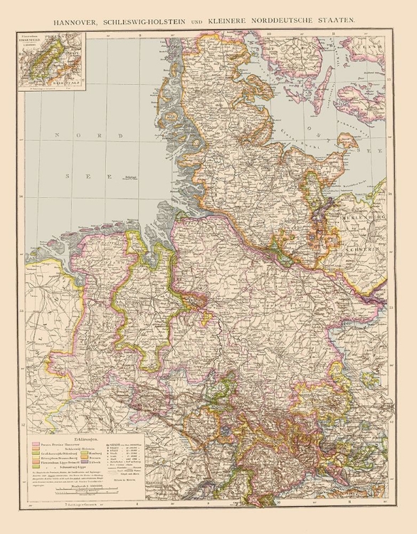 Picture of NORTHERN GERMANY - VELHAGEN 1881