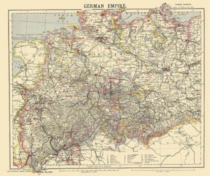 Picture of GERMAN EMPIRE 1 GERMANY - LETTS 1883