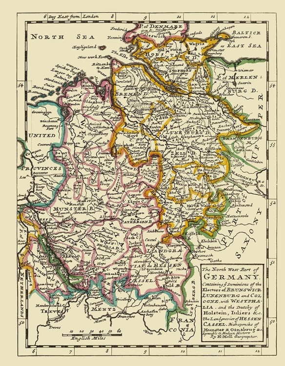 Picture of NORTHWEST GERMANY - BOWLES 1883