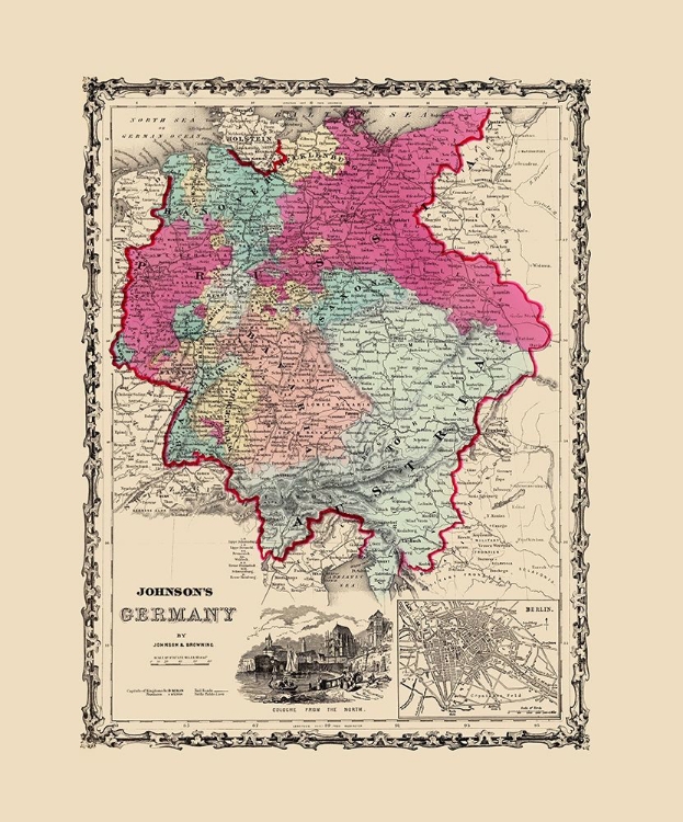 Picture of GERMANY - JOHNSON 1860
