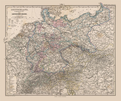 Picture of OVERVIEW GERMANY - STIELER 1885