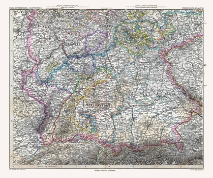 Picture of SOUTHERN GERMANY - STIELER 1885