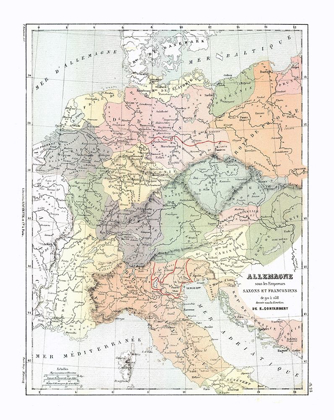 Picture of EUROPE GERMANY ITALY - CORTAMBERT 1880