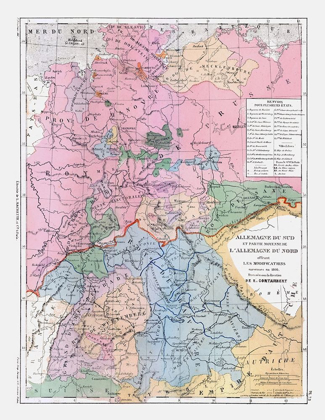 Picture of SOUTH GERMANY - CORTAMBERT 1880