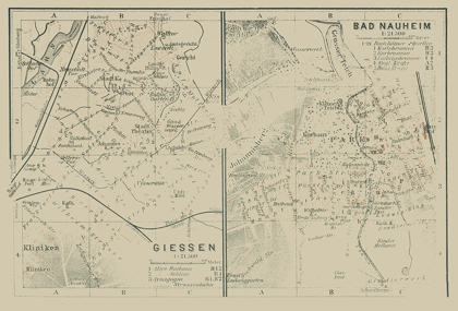 Picture of GIESSEN BAD NAUHEIM GERMANY - BAEDEKER 1914