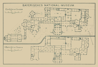 Picture of BAVARIAN NATIONAL MUSEUM GERMANY - BAEDEKER 1914