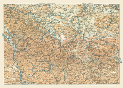 Picture of CENTRAL GERMANY - BAEDEKER 1914