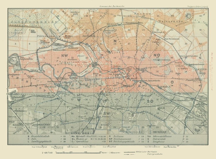 Picture of CITIES NEAR BERLIN GERMANY - BAEDEKER 1914