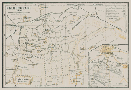 Picture of HALBERSTADT GERMANY - BAEDEKER 1914