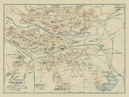 Picture of NORTH NUREMBERG GERMANY - BAEDEKER 1914