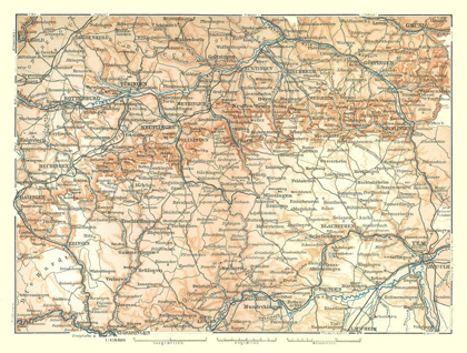 Picture of SOUTHWESTERN GERMANY - BAEDEKER 1896