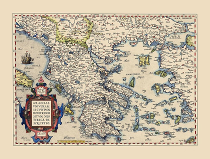 Picture of HELLENIC REPUBLIC GREECE - ORTELIUS 1606