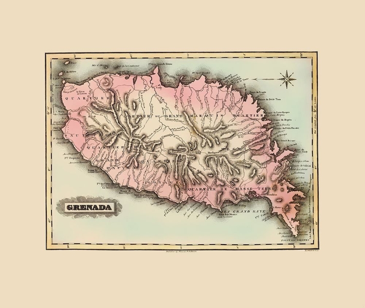 Picture of CARIBBEAN GRENADA - LUCAS 1823