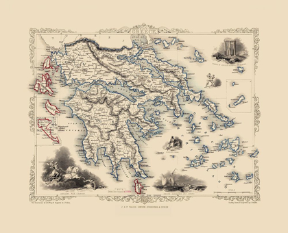 Picture of GREECE - TALLIS 1851