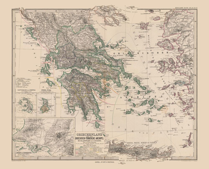 Picture of GREECE - STIELER  1885