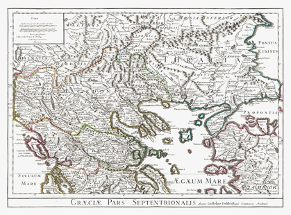 Picture of NORTH EAST GREECE - DE LISLE 1731