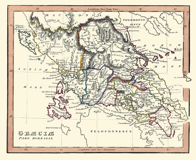 Picture of NORTHERN ANCIENT GREECE - FENNER 1830