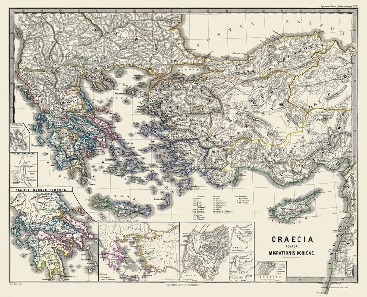 Picture of DORIC MIGRATION GREECE - SPRUNER 1865