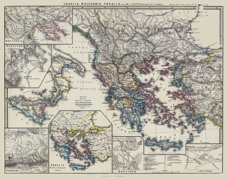 Picture of MACEDONIA THRACE GREECE - SPRUNER 1865