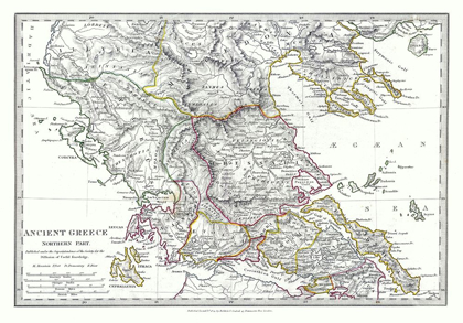 Picture of ANCIENT GREECE NORTHERN PART - CHAPMAN 1829
