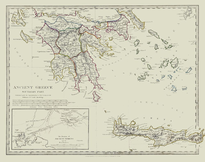 Picture of ANCIENT GREECE SOUTHERN PART - CHAPMAN 1829