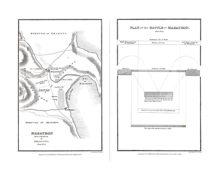 Picture of MARATHON - BATTLE - GREECE - OXFORD 1828