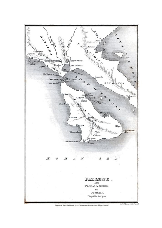 Picture of PALLENE - GREECE - SIEGE OF POTIDAEA - OXFORD 1828