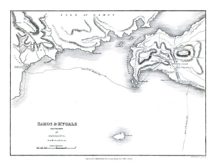 Picture of SAMOS MYCALE GREECE - OXFORD 1828