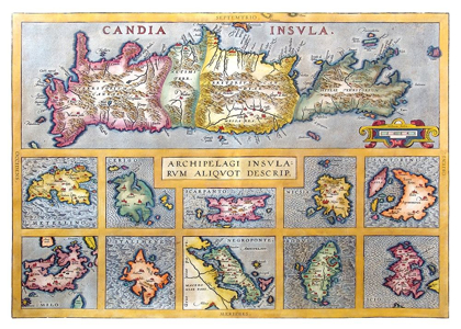 Picture of ANCIENT GREEK ISLANDS GREECE - ORTELIUS 1570