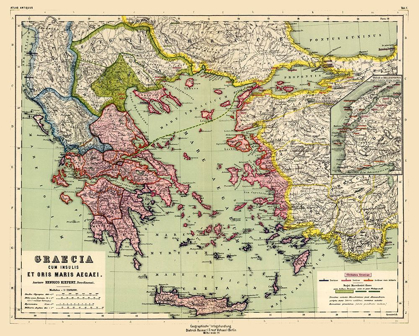 Picture of GREECE TURKEY - KIEPERT 1903