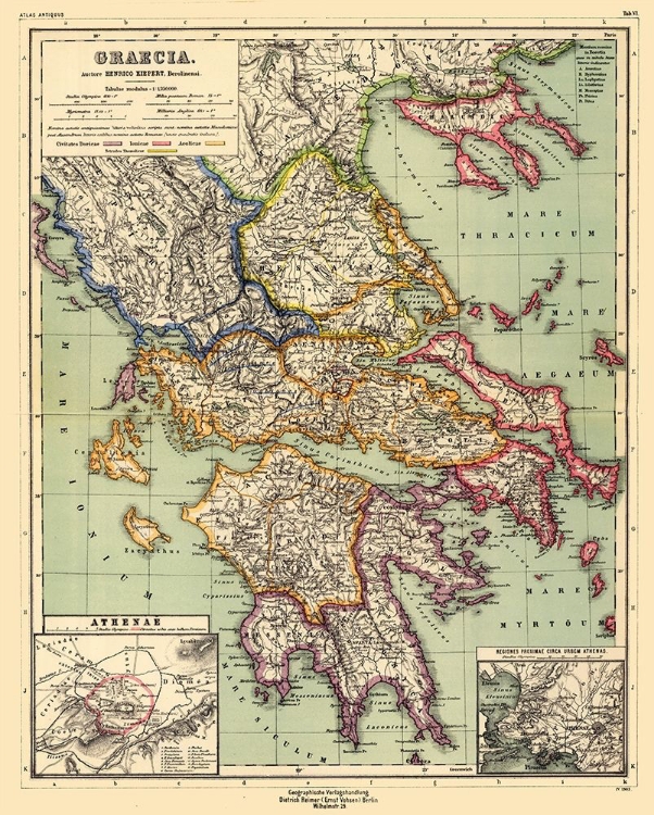 Picture of GREECE - KIEPERT 1903
