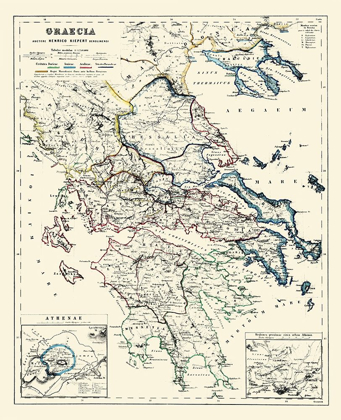 Picture of ATHENS GREECE - KIEPERT 1903