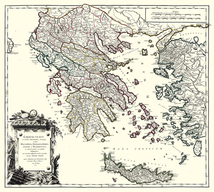 Picture of ANCIENT GREECE - VAUGONDY 1757