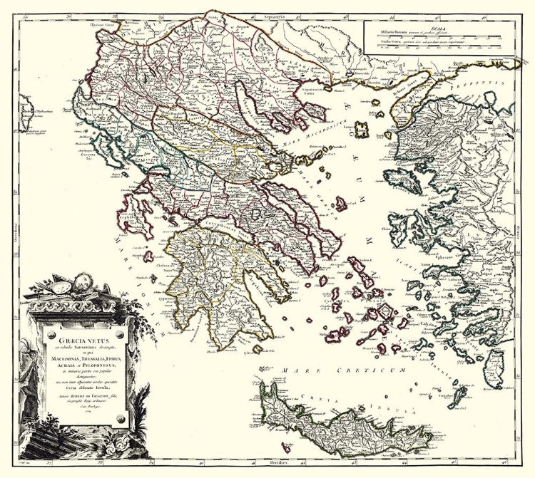 Picture of ANCIENT GREECE - VAUGONDY 1757