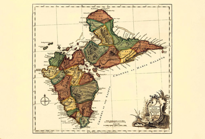 Picture of CARIBBEAN GUADELOUPE - JEFFERYS 1775