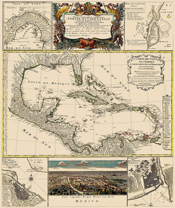 Picture of GULF OF MEXICO CARIBBEAN - HOMANN 1817