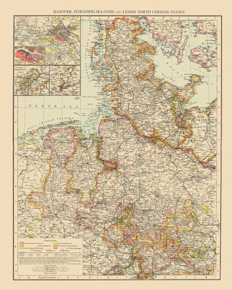 Picture of HANNOVER SCHLESWIG HOLSTEIN GERMANY - ANDREE 1895