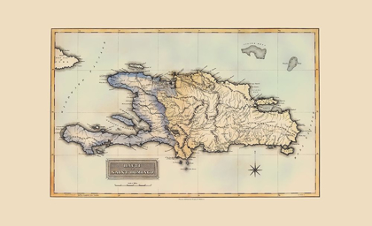 Picture of CARIBBEAN HAITI DOMINICAN REPUBLIC - LUCAS 1823