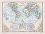 Picture of EASTERN WESTERN HEMISPHEHERES - BARTHOLOMEW 1892