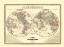 Picture of WESTERN EASTERN HEMISPHERE - JOHNSON 1870